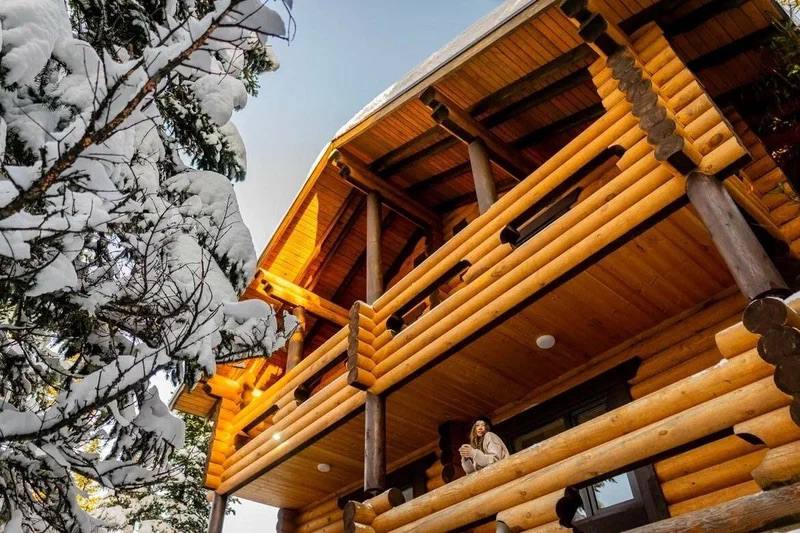 Коттедж — вид снизу